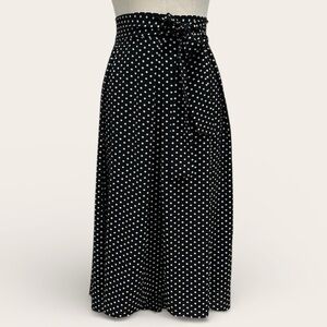 Max Edition Polka Dot Skirt with Tie Belt - L